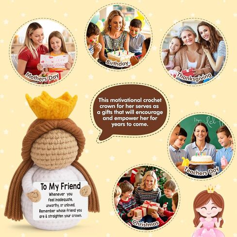 Mini Funny Positive Crown Daughter Gifts from Mom Dad, Graduation Birthday Mothers Day Christmas Easter Basket Stuffers for Year Old Little Kids Teens Adults Bonus Daughter in Law from Mother Father in Saudi Arabia