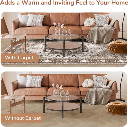 OPPODREAM Soft Neutral Area Rugs 5x7, 5x7 Washable Rug with Non Slip Backing, 5 x 7 Faux Cashmere Low-Pile Carpet, Light Grey & Ivory Cream in Saudi Arabia