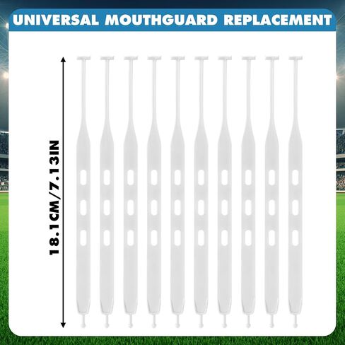 Flutesan 10 PCS Football Tether for Mouth Guard Strap فقط Universal Rugby Mouth Guard Strap Football Black Mouthguard Tether for Youth Sports Boxing Taekwondo Hockeyball in Saudi Arabia