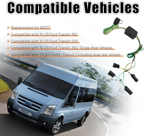 56473 Trailer Wiring Kit 4 Pin Vehicle-Side Custom, Fits 2021-2024 J-eep Grand Ch-erokee, 2022-2024 Je-ep Grand C-herokee L in Saudi Arabia