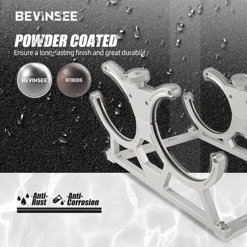 Bevinsee 7" Nitrous Oxide Nos Single Bottle Holder Bracket Billet Aluminum for 10-15 pounds Nitrous Bottle Black in Saudi Arabia