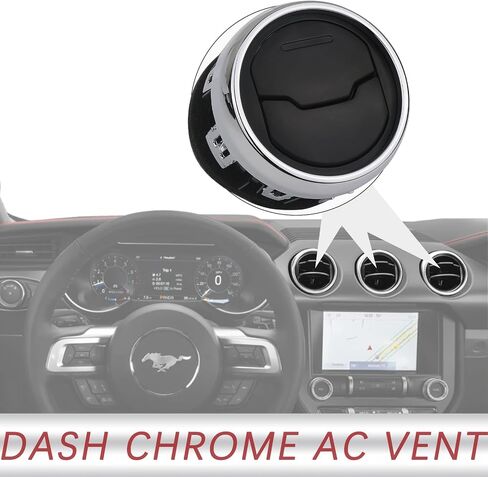 TQPONLY DASHBOARD AC قناة تنفيس الهواء الساخن | متوافق مع 2015-2023 فورد موستانج الملحقات الداخلية | يحل محل FR3Z-19893-AAE FR3Z-19893-AC in Kuwait