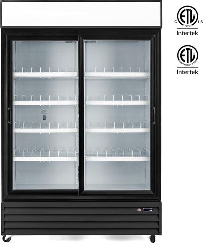 تاجر الهواء الطلق التجاري في Wilprep ، ثلاجة الستائر الهوائية العمودية 39 "مع 13.4 قدمًا من الستارة الليلية LED LED ، و GO GO GO DOWNED SHOMPARTOR TOERTH in Kuwait