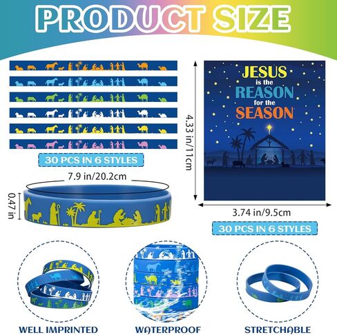 30 Sets/ 60 Pcs Earth Day Wristbands with Love The Earth Cards Party Favors Recycle Wristbands for School Classroom Educational Activity Gift Party Favor Supplies Accessories in Kuwait