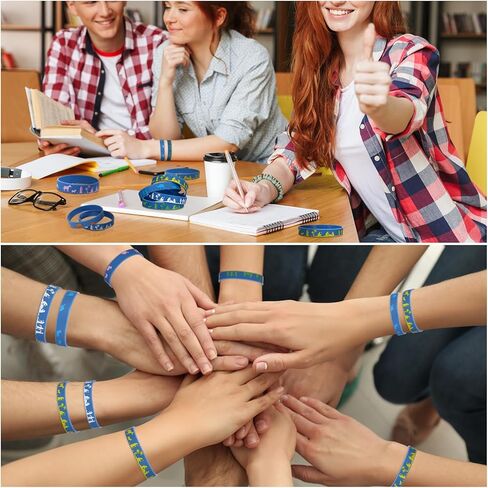 30 Sets/ 60 Pcs Earth Day Wristbands with Love The Earth Cards Party Favors Recycle Wristbands for School Classroom Educational Activity Gift Party Favor Supplies Accessories in Kuwait