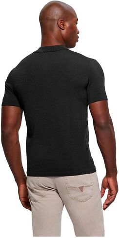 GUESS Men's Dane Tech Short Sleeve Polo Sweater in Saudi Arabia