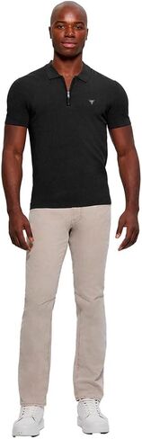 GUESS Men's Dane Tech Short Sleeve Polo Sweater in Saudi Arabia