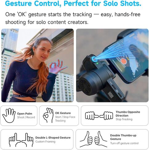 Feiyutech Scorp Mini 3 Pro Gimbal Settlizer مع AI Tracking 4.0 ، مقبض قابل للفصل وجميع في Gimbal واحد لـ Sony ZV-E1/Canon R50/Nikon Z30/GoPro 11/DJI Action 5 Pro/iPhone 16 (4.4 رطل حمولة) in Kuwait