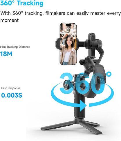 Feiyutech Scorp Mini 3 Pro Gimbal Settlizer مع AI Tracking 4.0 ، مقبض قابل للفصل وجميع في Gimbal واحد لـ Sony ZV-E1/Canon R50/Nikon Z30/GoPro 11/DJI Action 5 Pro/iPhone 16 (4.4 رطل حمولة) in Kuwait