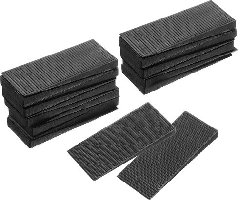 uxcell Plastic Shims for Leveling, 16 Pcs Black Composite Shims and Wedges, Firm and Non-Slip for Table, Dresser Legs, and More Furniture (80 x 30 x 8mm) in Saudi Arabia