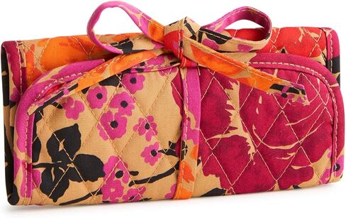 Vera Bradley Premium Cotton Jewelry Roll, Tiny Poppies in Saudi Arabia