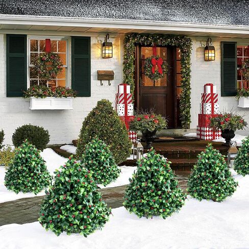 23.6 '' Faux Lavender Topiaries مجموعة من 2 مع طفرات أرضية لديكور الشرفة الأمامي الربيعي ، شجيرات مزيفة مقاومة للأشجار ، نباتات في الهواء الطلق لزخارف عيد الفصح للمنزل in Saudi Arabia