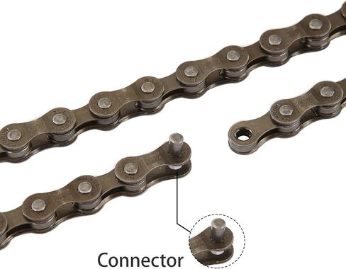 6/7/8 Speed Bike Chain,Suitable for Road Bicycles,Mountain Bike Accessories,Full Silver Plating,116 Links,Compatible with Shimano/SRAM Mountain, Road Bike in Saudi Arabia