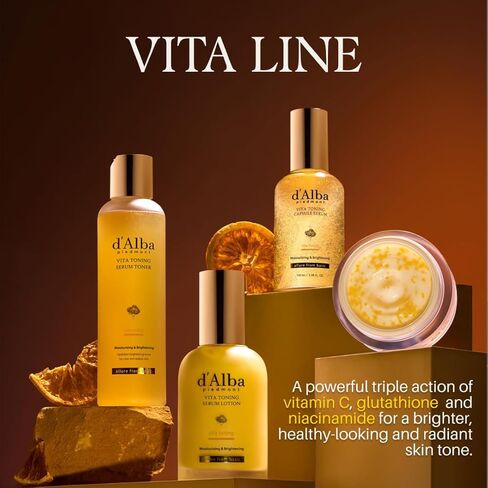 d'alba Piedmont White Truffle Oil Capsule Serum, Daily Vita Boost for Luminous Skin, Double Vitamin Formula (3.38fl. oz.) in Saudi Arabia