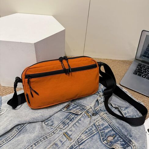 Small Nylon Crossbody Bags for Women Men With Drawstring Cell Phone Purse Wallet Handbags with Inner Compartments in Saudi Arabia