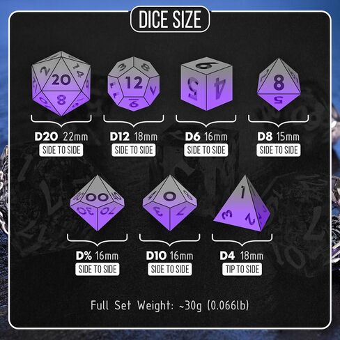 Dice Box with Polyhedral Dice - Ancient Egypt Resin Dice Set in Sarcophagus Case for Dungeons & Dragons, RPGs, and Collectors, DND Dice Set in Kuwait