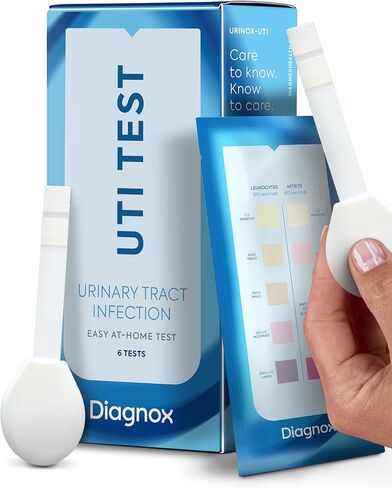 Diagnox UTI Test Strips for Women - Accurate Results in 2 Minutes, FSA/HSA Eligible - Urine Test Strips for Urinary Tract Infections, 25 Count in Kuwait