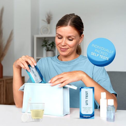 Diagnox UTI Test Strips for Women - Accurate Results in 2 Minutes, FSA/HSA Eligible - Urine Test Strips for Urinary Tract Infections, 25 Count in Kuwait