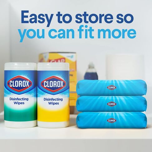 Clorox Disinfecting Wipes Value Pack, Household Essentials, 75 Count, Pack of 3 (Package May Vary) in Kuwait