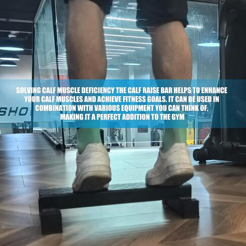 Steel Calf Raise Block, Standing Calf Raise Machine for Calf Stretching, Squat Foot Stretch, Anti-Slip Solid Calf Platform, Upgraded Calf Raise Bar for Home Gym Workouts in Kuwait