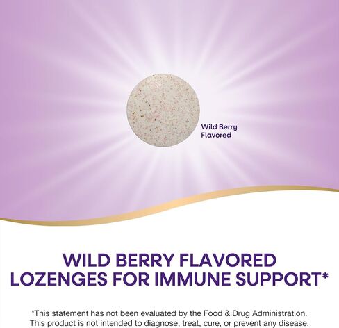 Nature's Way Lozenges مع فيتامين C & echinacea ، الدعم المناعي*، 23 ملغ من الزنك و 100 ملغ من فيتامين C لكل وجبة ، بنكهة التوت البري ، 60 لوزتن (قد تختلف العبوة) in Saudi Arabia