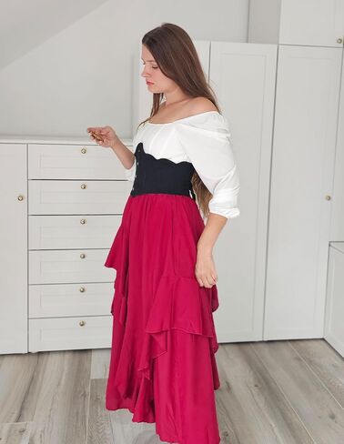 Scarlet Darkness Corset Belt for Women Vintage Renaissance Floral Underbust Corset in Saudi Arabia