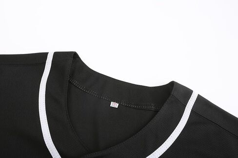 زر الأسفل أسفل قميص البيسبول العادي ، الفارق الفارغ من فريق Softball ، والهيب هوب هوبستر قصير الأكمام القمصان النشطة in Kuwait