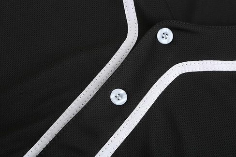 زر الأسفل أسفل قميص البيسبول العادي ، الفارق الفارغ من فريق Softball ، والهيب هوب هوبستر قصير الأكمام القمصان النشطة in Kuwait