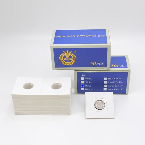 Boen 100 Pcs Coin Flips for Penny Premium 2x2 Coin Holders in Saudi Arabia