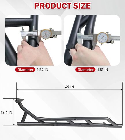 ELITEWILL RZR PRO XP Nerf Bars Rock Sliders Red Fit for 2020-2024 RZR PRO XP, RZR Turbo R and RZR Pro R Side Step Bumper Guard Tree Kickers Replace OEM 2889208-458 2889208-293, 2-Seater in Saudi Arabia