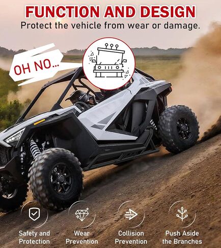 ELITEWILL RZR PRO XP Nerf Bars Rock Sliders Red Fit for 2020-2024 RZR PRO XP, RZR Turbo R and RZR Pro R Side Step Bumper Guard Tree Kickers Replace OEM 2889208-458 2889208-293, 2-Seater in Saudi Arabia