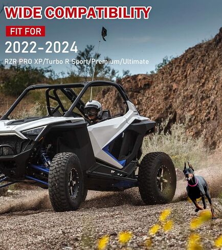 ELITEWILL RZR PRO XP Nerf Bars Rock Sliders Red Fit for 2020-2024 RZR PRO XP, RZR Turbo R and RZR Pro R Side Step Bumper Guard Tree Kickers Replace OEM 2889208-458 2889208-293, 2-Seater in Saudi Arabia