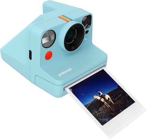 Polaroid Now + 3rd Generation I -Type Camera + Bundle - الآن + تطبيق Bluetooth يتم التحكم في كاميرا بيضاء + 16 صورة ملونة (6562) in Kuwait