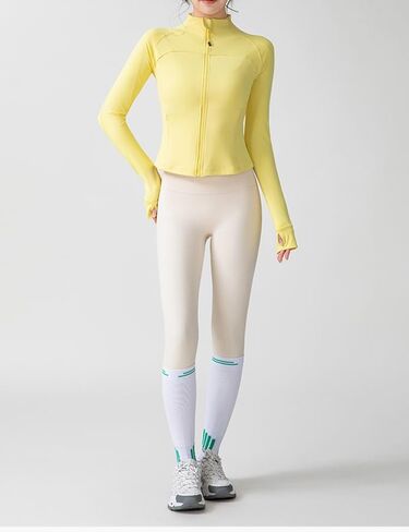 Women's sports jacket waisted full zipper back hollow design yoga clothing casual fashion running long-sleeved in Saudi Arabia