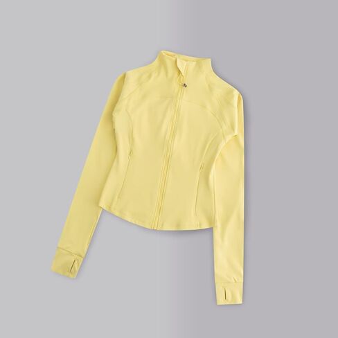 Women's sports jacket waisted full zipper back hollow design yoga clothing casual fashion running long-sleeved in Saudi Arabia