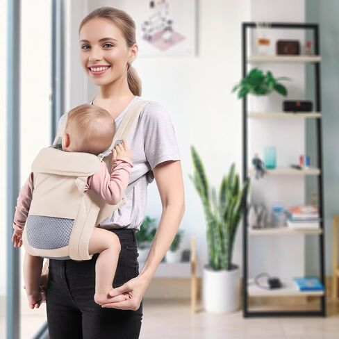 Baby Carrier Newborn to Toddler(8-30lbs), Toddler Carrier with Adjustable Shoulder Strap, Baby Holder Carrier with Breathable Mesh Fabric, Grey in Saudi Arabia