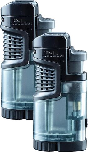 Jetline Fatboy Black Quad Jet Flame أخف مع راحة السيجار وقاطع اللكم in Kuwait