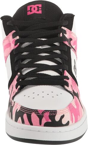 DC Women's Manteca 4 Mid High Top Casual Skate Shoe, Black/Multi, 8.5 in Saudi Arabia