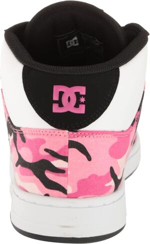 DC Women's Manteca 4 Mid High Top Casual Skate Shoe, Black/Multi, 8.5 in Saudi Arabia