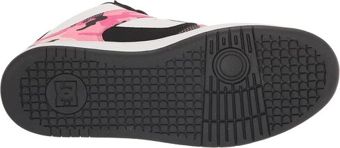 DC Women's Manteca 4 Mid High Top Casual Skate Shoe, Black/Multi, 8.5 in Saudi Arabia