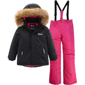 Hiheart Boys Girls 2 Piece Snowsuit Waterproof Warm Ski Jacket and Pants Set