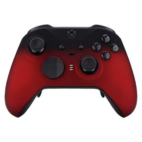 UN-MODDED Custom Controller Compatible with Xbox ONE Elite Series 2 (with 3.5 Jack) for All Major Shooter Games… (Multiple Designs Available) (Shadow Red)