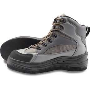 8 Fans Men's Wading Boots Non-Slip Felt Sole, Superior Comfort for Anglers, Perfect for Fly Fishing