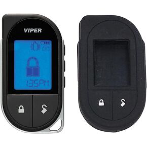 Viper 7756V 2-Way LCD Replacement Remote Control Bundled with + (1) Soft Silicone Protective Cover for Viper-Black