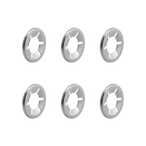 Bettomshin 50Pcs M14 x 28mm Internal Tooth Starlock Washers, 9/16" ID, 1-1/8"OD Bearing Clamp Push On Speed Clips Fasteners, Push Nuts for Vehicles Machinery Industrial Production
