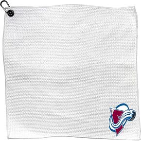 TG Team Golf NHL Team Golf NHL Microfiber Towel - 15" X 15" (White) with Carabiner Clip, Premium Microfiber with Deep Waffle Pockets- Superior Water Absorption and Quick Dry Golf Cleaning Towel