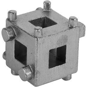 Disc Brake Piston, Car Rear Disc Brake Piston Retractor Tool Wind Back Cube Calliper Adaptor Silver 3/8-Inch Drive Disc Brake Piston Tool