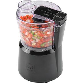 Toastmaster Chopper with 2-Speed Control by Select Brands - Mini Electric Food Chopper for Salsa, Dips & More - Electric Vegetable Chopper with Dishwasher-Safe Chopping Cup & Safety Lid - 3 Cups