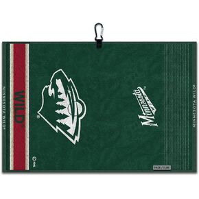 Team Effort Minnesota Wild Face/Club Jacquard Golf Towel 16" x 24"