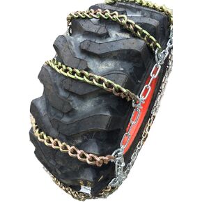 TireChain.com 13.6-38 4-Link Ladder Square Link سلاسل الإطارات، بسعر كل زوج in Kuwait